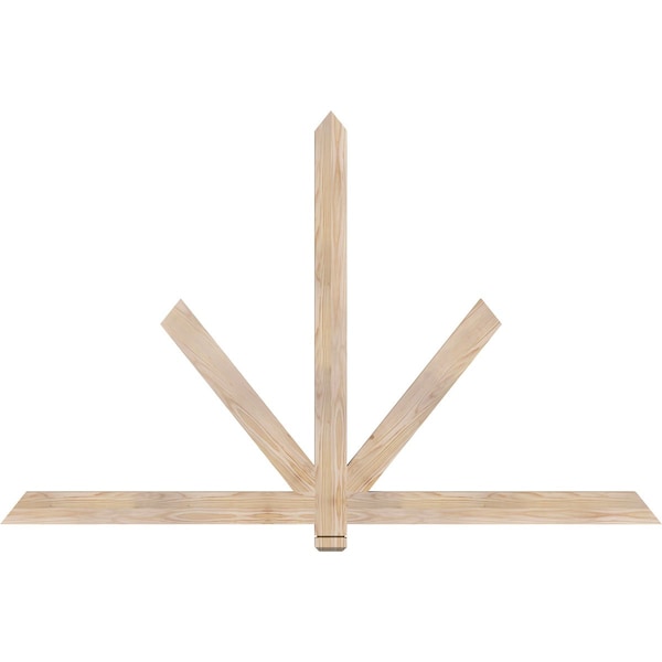 Ekena Millwork Kennewick Smooth Timber Gable Bracket, Douglas Fir, 72"W x 45"H x 1 1/2"D x 3 1/2"F, 15/12 Pitch GBW072X45X0204KEN00SDF - main